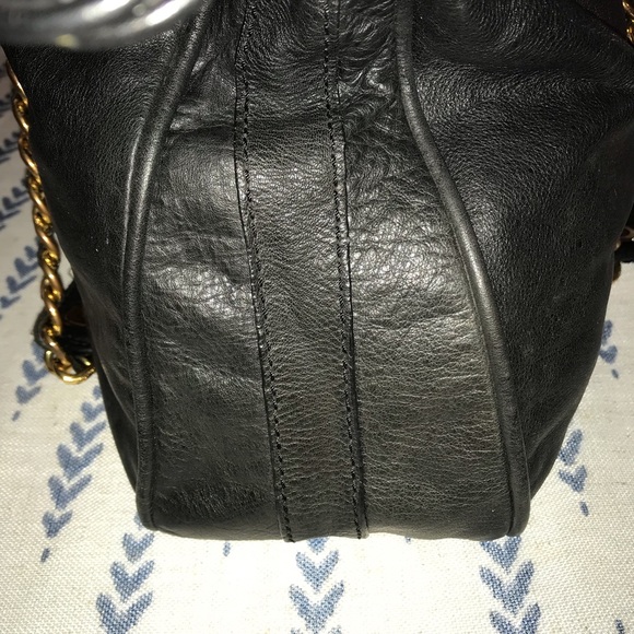 Juicy Couture Bag Black Cow Hide Chain Strap - Picture 4 of 16